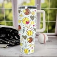 thumbnail image 4 of 40oz Insulated Tumbler with Handle and Straw Lid - Softball Design Coffee Travel Mug Water Bottle Gift for Women Softball Players, 4 of 6