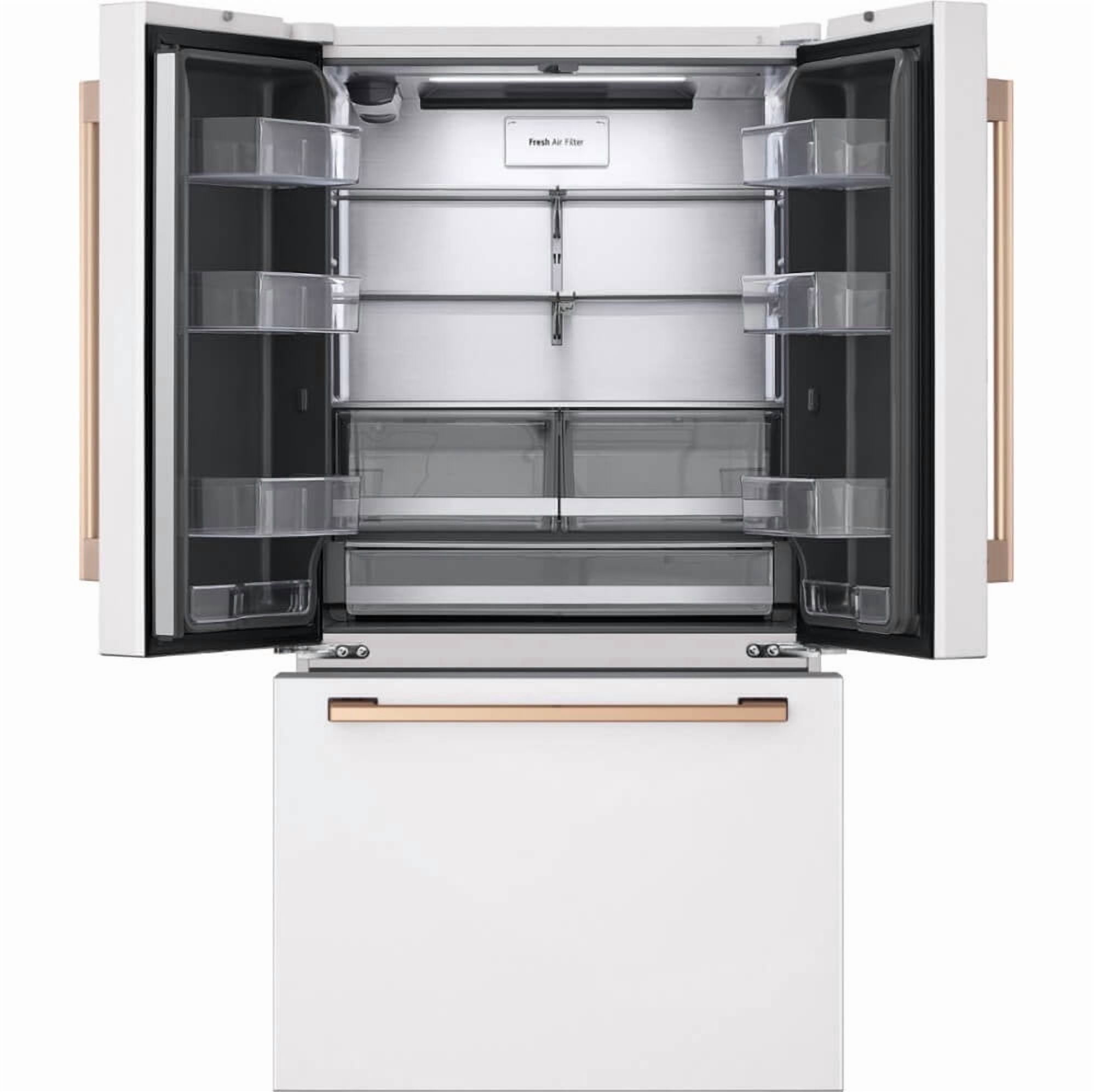 LG Studio SRFB27W3 26.5 Cu. Ft. White Counter-Depth 3-Door French Door Smart Refrigerator