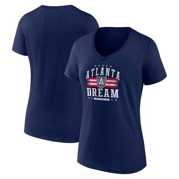 Women's Navy Atlanta Dream Americana Team V-Neck T-Shirt