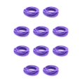 thumbnail image 1 of Jumpingount 10 piezas de bandas para el cabello estilo simple ajustable de alta elasticidad coleta titular Scrunchies para mujer accesorios Púrpura 10Conjunto, 1 of 6