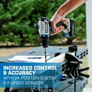 HART 20 Volts 4-Tool Brushless Combo Kit, (1) 2.0Ah and (1) 4.0Ah Lithium-Ion Battery