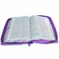 thumbnail image 3 of Biblia para Mujer con Cierre Letra Gigante Manual 14 puntos RV1960 imit piel lila fantasia floral con indice y canto floral, 3 of 7