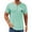 Mint Green, variant on Men's Summer Casual 4-Button Short Sleeve T-Shirt Stylish, Lightweight, Versatile, Available in Multiple Colors and Sizes