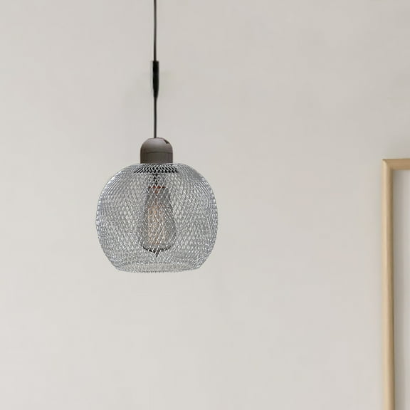 WHAMVOX 2pcs Crafted Metal Cage Lampshade Iron Wire Pendant Lamp Shade Dining Room Decorative Light Bulb Cover Ceiling Light Shade