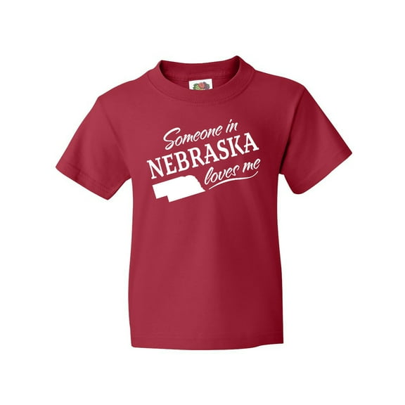 Inktastic Someone in Nebraska Loves Me Youth T-Shirt