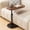 Walnut, variant on Golyzmt Portable Oval End Table Small C-Shaped Side Table, Height Adjustable, MDF and Metal