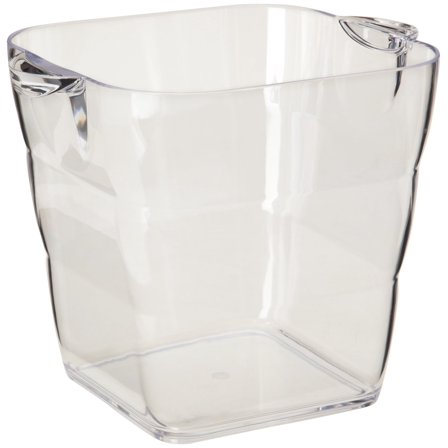 Prodyne Viva Acrylic Square Wine Bucket, 8" x 8" x 8", Clear