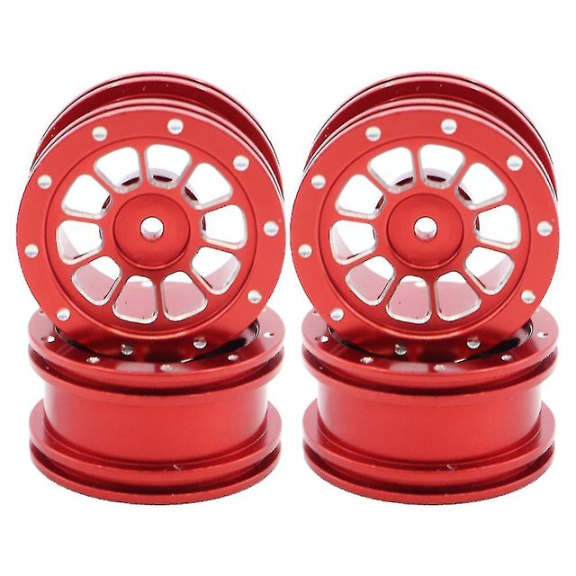Cubo de rueda de llanta de metal de 4 piezas para Sg 1603 Sg1603, rojo