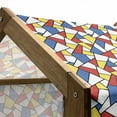 thumbnail image 5 of Mosaic Pet House, Geometric Shapes Composition with Colorful Stained Glass Design Grid Illustration, Outdoor & Indoor Portable Dog Kennel with Pillow and Cover, 5 Sizes, Multicolor, by Ambesonne, 5 of 5