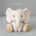 thumbnail image 5 of HEVIRGO Elephant Pen Holder Fading-resistant Resin Desk Organizer Multifunctional Office Decor Perfect Desk Accessories, 5 of 7