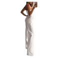 thumbnail image 2 of Sexy Jumpsuit for Women One Shoulder Jumpsuit Pantsuit with Straight Leg, 2 of 3