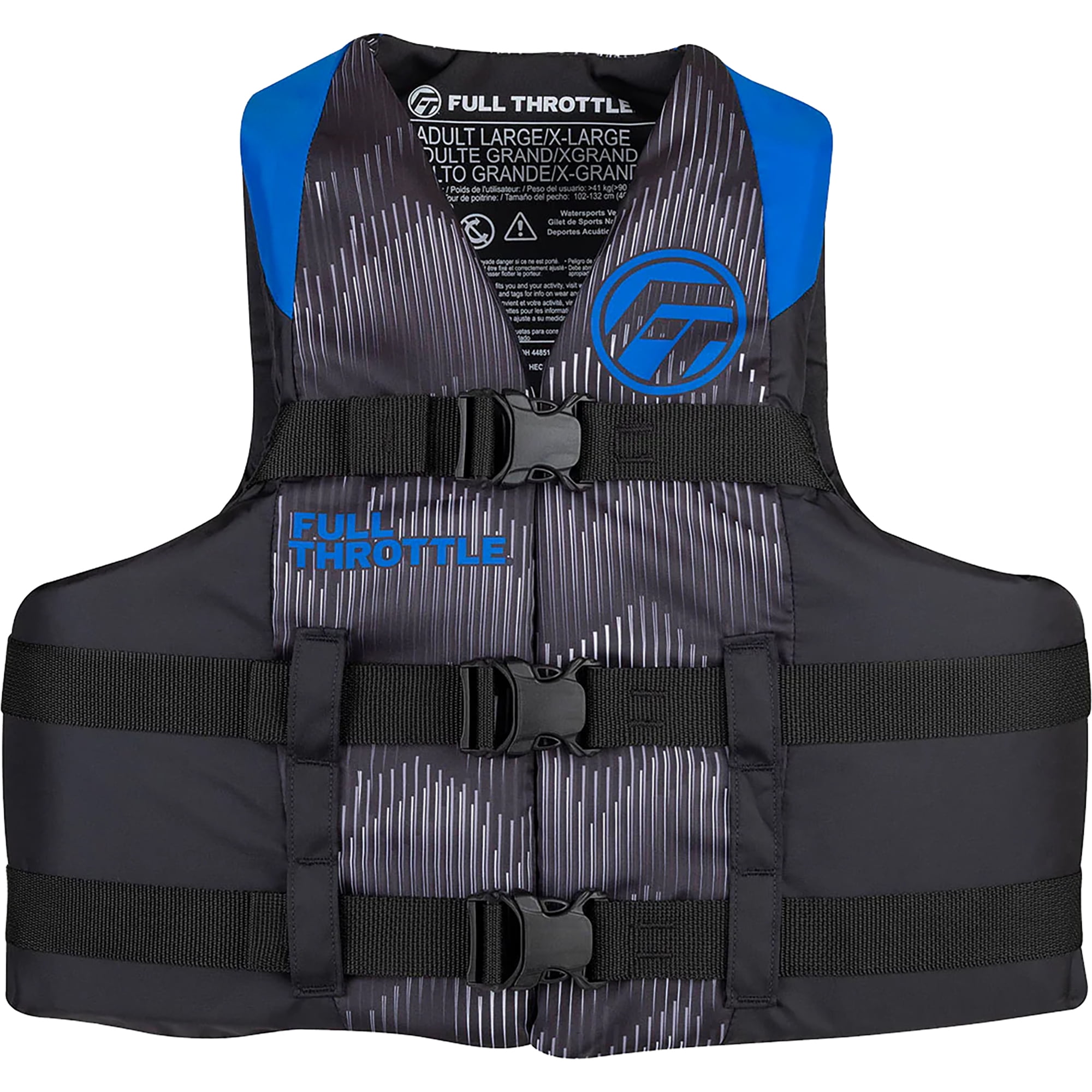 Stearns Men's Infinity Nylon Life Vest L/XL Yellow/Gray - Safety