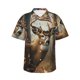 thumbnail image 1 of Fotbe American Wildlife Deer Forest Camisa Hawaiana para Hombre Unisex – Camisa Casual de Verano con Botones de Manga Corta de Algodón y Lino,3X-Large, 1 of 7