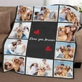 thumbnail image 4 of Picture Blankets Customized, 10 Photos Customized Blanket, Custom Picture Blankets, Gifts for Sister Dad Mom Daughter Son, 4 of 6