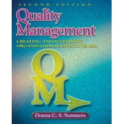 Quality Management : Creating and Sustaining Organizational Effectiveness, Used [Hardcover]