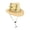 Beige #44, variant on Unisex Adult Straw Cowboy Hat Small Brim Western Rope Decor Adjustable Chin Strap Summer Cap for Outdoor Travel and Vacation and Beach Trips Beige One Size