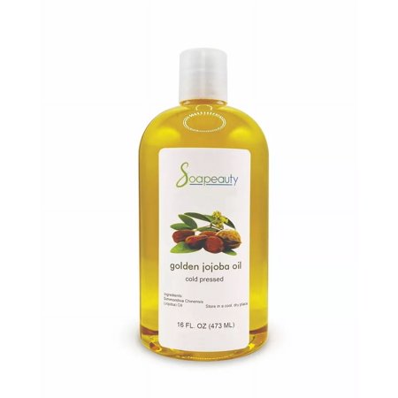 JOJOBA OIL 100% PURE RAW UNREFINED GOLDEN NATURAL COLD PRESSED (16 OZ)