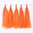 thumbnail image 1 of LAICAIW Paper Tassel Decorations Party Garland Decor 20PCS (Light Orage-3CM), 1 of 6