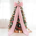 thumbnail image 1 of Decoración para árbol de Navidad con lazo gigante, rosa empolvado, 1 of 7