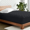 thumbnail image 1 of Bare Home Protège-Matelas Matelassé - Surmatelas Rafraîchissant - Housse Ajustée à Poche Profonde - Lit Simple, Noir, 1 of 7