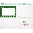 thumbnail image 2 of Christmas Photo Frame Cards with Envelopes 20 Pack Merry Christmas Holiday Greeting Card, 2 of 7