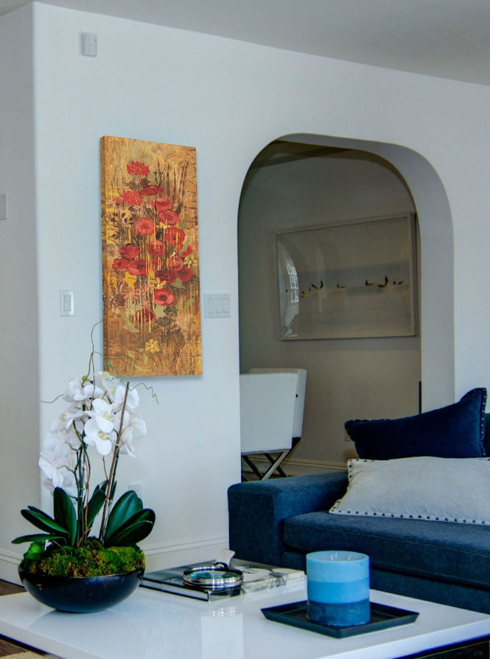 Marmont Hill "Floral Frenzy Red IV" Painting Print on Canvas