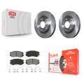 thumbnail image 1 of Transit Auto Front Disc Brake Rotors and Semi-Metallic Pads Kit for Car Hyundai Elantra K8S-100508, 1 of 11