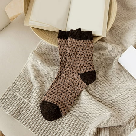 

Qazqa Womens Winter Socks Autumn And Winter Mid Tube Socks Thickened Warm Stockings