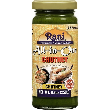 Rani All-in-One Chutney 8.8oz (250g) Glass Jar ~ No Colors | NON-GMO | Kosher | Vegan | Gluten Free | Indian Origin