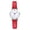 Red, variant on Womens Minimalist Analog Quartz Watch Dress Wrist Watches for Women Thin Leather Strap Watch for Small Wrist