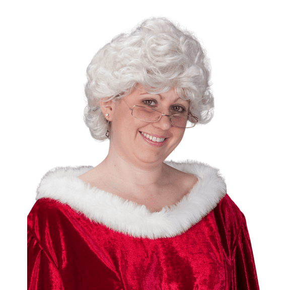 The Costume Center Mrs Claus Short Hair Christmas Wig - Adult One Size