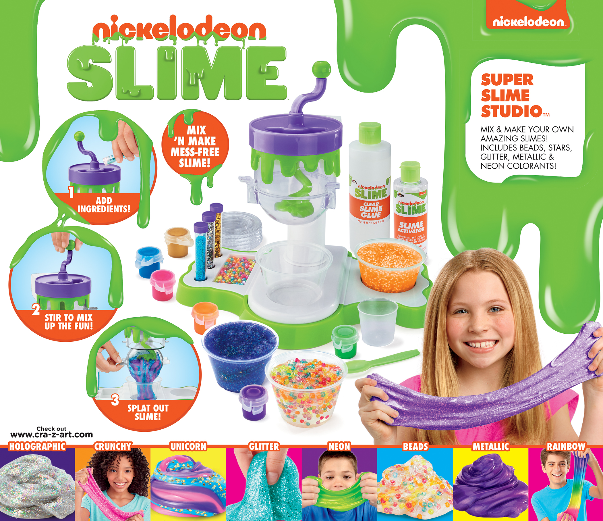 Cra-Z-Art - Nickleodeon Ultimate Slime Making Lab with Tabletop Mixer - image 3 of 12