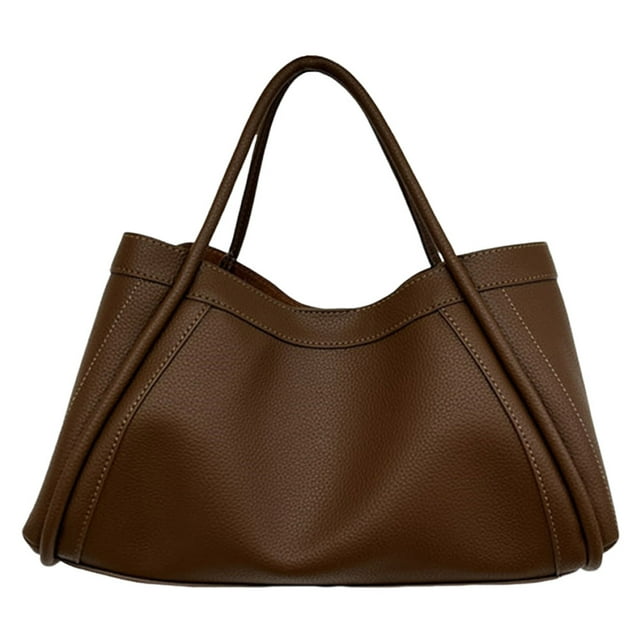 Bolso Hombro Mano Y Cuero para Mujer (café)