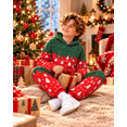 thumbnail image 4 of Aideaone Boys Christmas Hoodies Sweatshirts & Pants Set Kids 3D Graphic Printed Pullover Winter Outfit Set 6Y-14 Years, 4 of 5