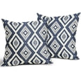 thumbnail image 2 of Navy Blue Boho Pillow Covers 20x20 Inch Set of 2, Modern Abstract Bohemian Geometric Pattern Decorative Throw Pillow Cases Cushion Covers Summer Decoration Gift Farmhouse Sofa Couch Bed Decor, 2 of 6