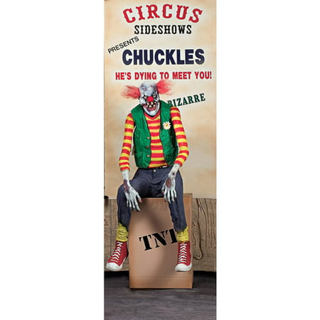 5-1/2' Chuckles Clown Animated Halloween Prop
