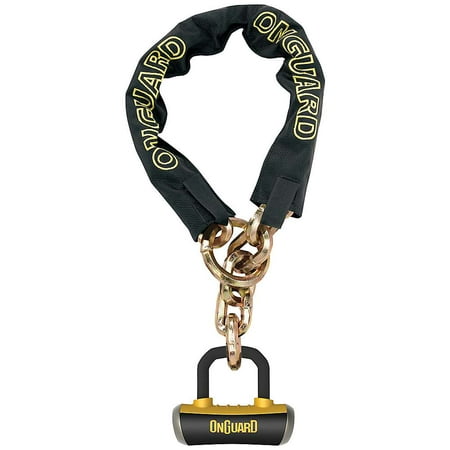 OnGuard Mastiff Loop Chain - X4 PadLock (Best Padlock For Bike Chain)
