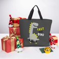 thumbnail image 6 of Pofeuu Cute Dinosaur Print Tote Bag for Women,Hobo HandBags with Zipper,Large Capacity Casual Shoulder Handbags with Inner Pockets, 6 of 7