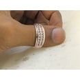 thumbnail image 6 of Halo Jewelers 1.00 Carat (ctw) 10k Rose Gold Round Cut Natural Diamond Mens Double Row Wedding Band Ring Jewelry For Mens | H-I Color, I2 Clarity, 1 CT Ring Size-13.5, 6 of 6