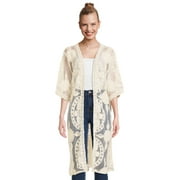 Time and Tru Women's Lace Layering Piece, S/M, Ivory