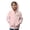 Light Pink, variant on Girls Sweatshirt Jackets Full Zip Long Sleeve Hooded Outerwear with Pocket Back to School Kids Spring Fall Casual Coat