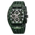 thumbnail image 2 of Reloj de negocios para hombre con manecillas luminosas – Reloj de pulsera cronógrafo de cuarzo resistente al agua para ocasiones formales y uso diario, reloj analógico clásico para la oficina y u, 2 of 6