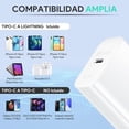 thumbnail image 4 of 1 Hora Cargador Carga Rapida para IP 14, 20W Cargador Tipo C, con Cable USB C a Lightning 1M 3A, Com, 4 of 7