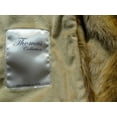 thumbnail image 4 of Thomas Collection Gold Beige Brown Chinchilla Faux Fur Throw Blanket - 16418, 4 of 5