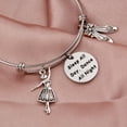 thumbnail image 3 of Dance Bangle Bracelet Girls Dance Jewelry Perfect Gift For Dance Recitals Dancers Teacher Gift, 3 of 5
