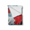thumbnail image 2 of Lonely Tree Soft Flannel Fleece Throw Blanket, Ocean Mountains with Blurred Background Idyllic Nature Photo, Cozy Plush for Indoor and Outdoor Use, 50" x 70", Vermilion Blue, by Ambesonne, 2 of 6