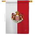 thumbnail image 2 of Breeze Decor 08322 Monaco 2-Sided Vertical Impression House Flag - 28 x 40 in., 2 of 2