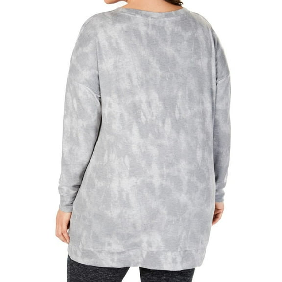 Ideology Womens Activewear Plus Fitness Workout Pullover Top;2X