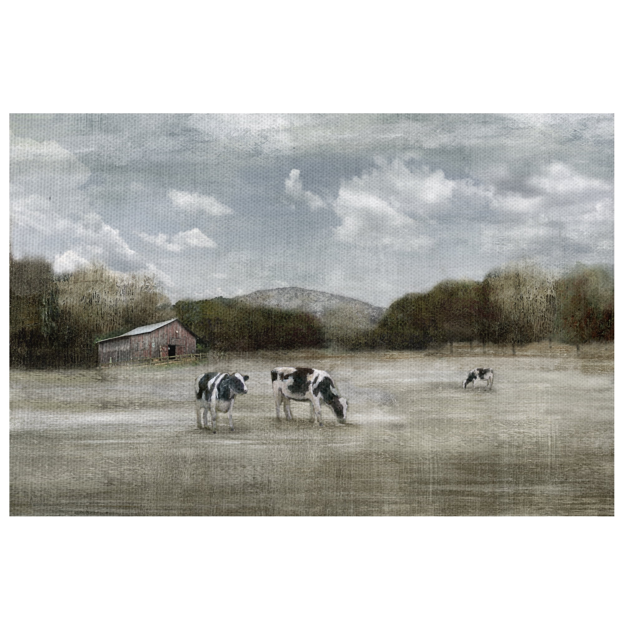Country Satisfaction by Nan Wrapped Canvas Painting Art Print