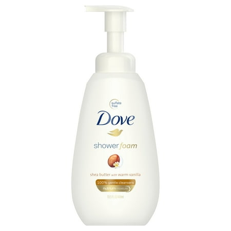 (2 pack) Dove Shea Butter with Warm Vanilla Shower Foam, 13.5